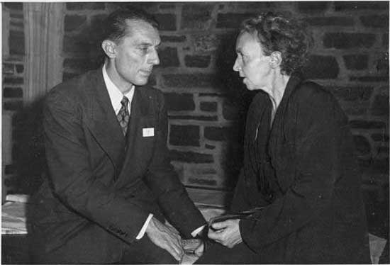 Frédéric and Irène Joliot-Curie in the 1940's. Image from Wikimedia.