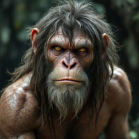 Unsettled Science — blue neon hominid mascot